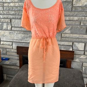 Xhilaration neon orange bathing suit cover up